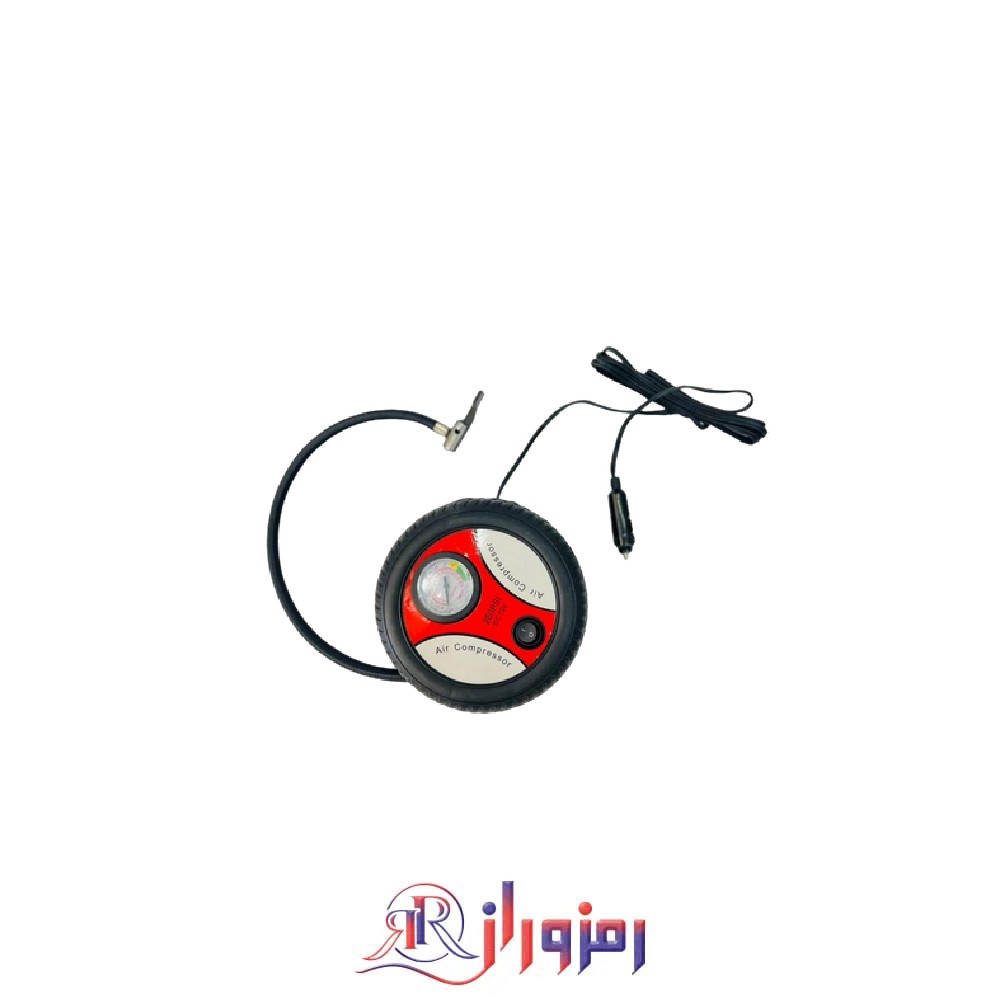 پمپ باد فندکی طرح تایر با فشار 260 PSI قرمز ،  حرید و قیمت پمپ باد فندکی طرح تایر با فشار 260 PSI قرمز ، پرقدرت و حمل اسان